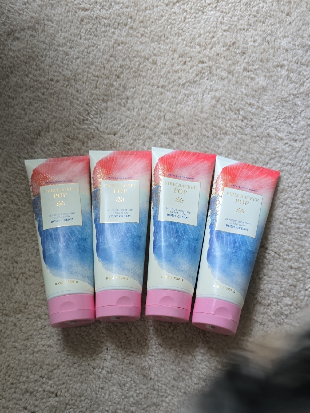 Bath & Body Works Firecracker Pop Body Cream - 4 Bottles